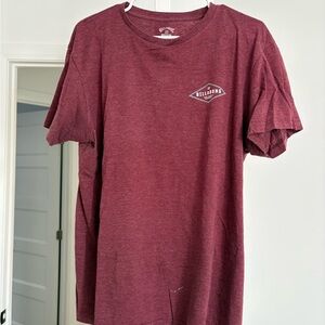 Billabong Men's Burgundy Short Sleeve Tee